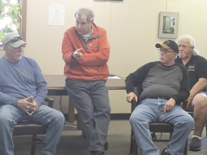 Ohio Senate Candidate Brown Meets Supporters in Martins Ferry